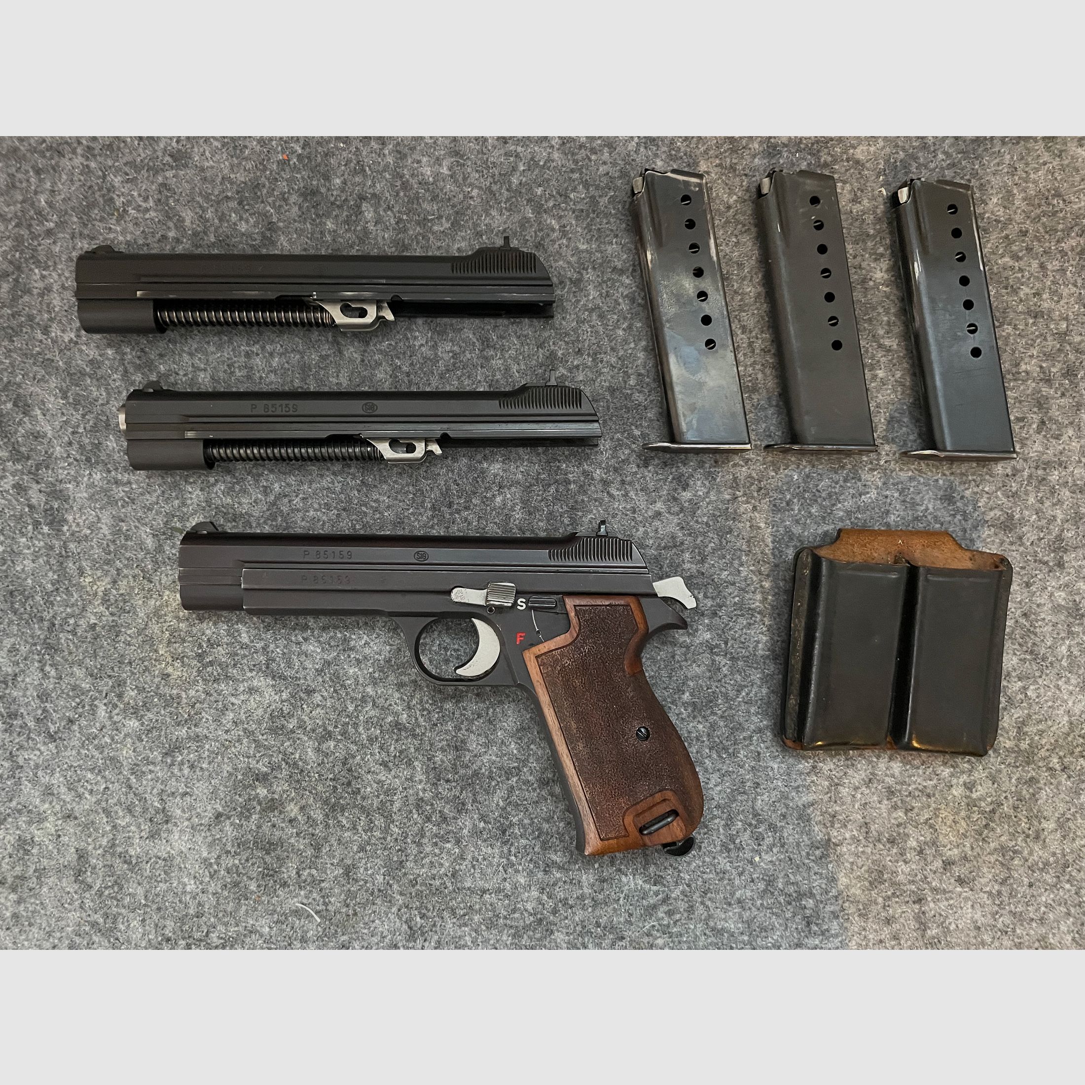 SIG Hämmerli P210 9mmvPara mit 2xWechselsystem 9mm „lang“ + 7,65 Para