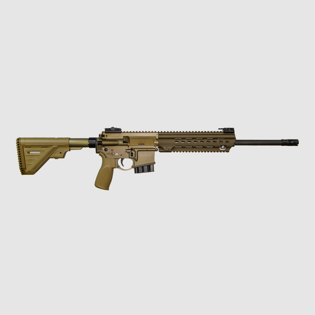 Heckler & Koch MR223 A3 Slim Line 16,5" verde/marrone RAL8000 cal. .223 Rem., immagine 2 di 2