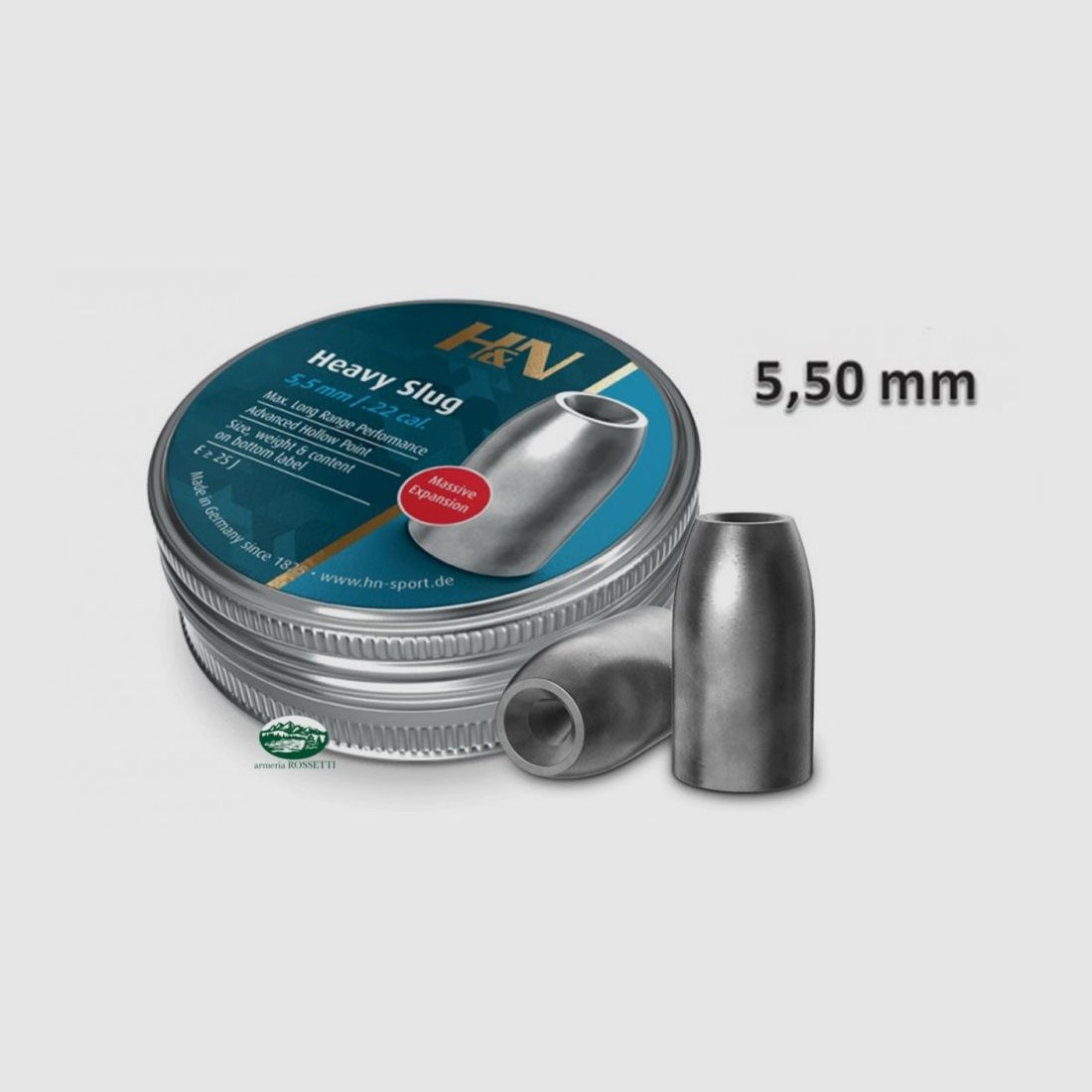 H&N SPORT Geschosse HEAVY SLUG Kal. 5,50mm 40gr