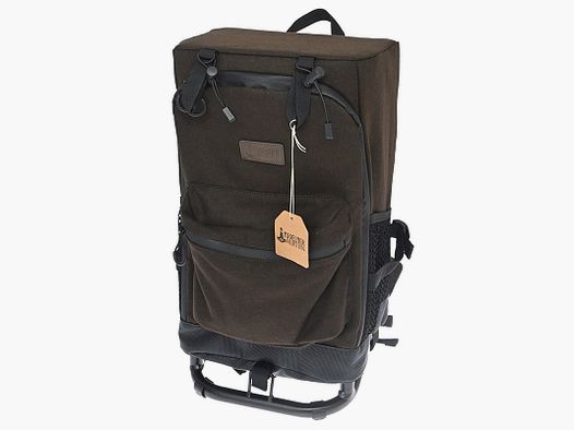 Mjoelner Hunting Rucksackstuhl Björn Braun mit Metallrahmen