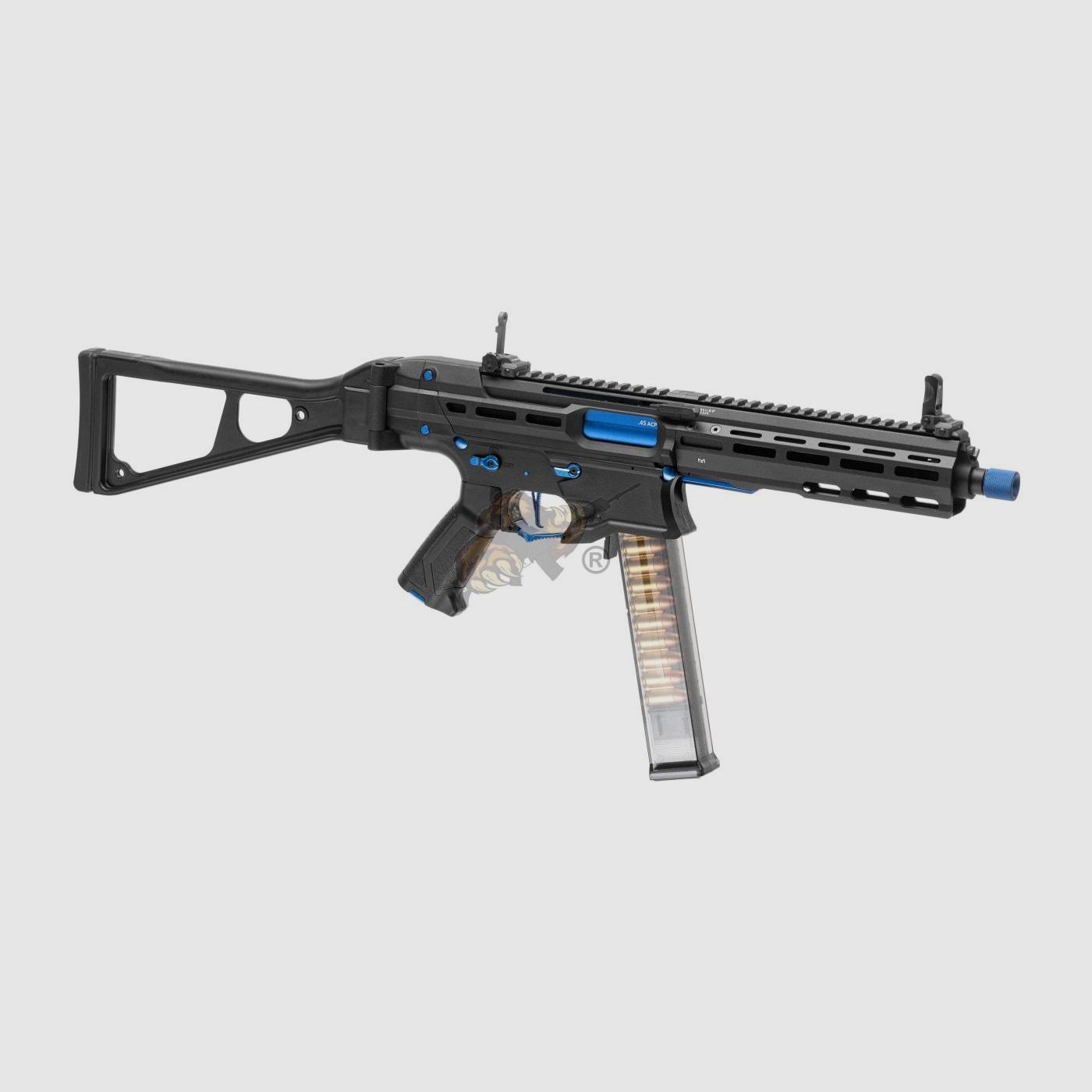 G&G PCC45 G2 mit ETU in Schwarz/Blau Airsoft - max 0,5 Joule