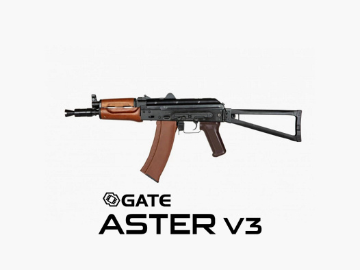 AKS-74UN Platinum Stahl-Version mit Gate Aster V3 frei ab 18 Schwarz/Echtholz | E&L