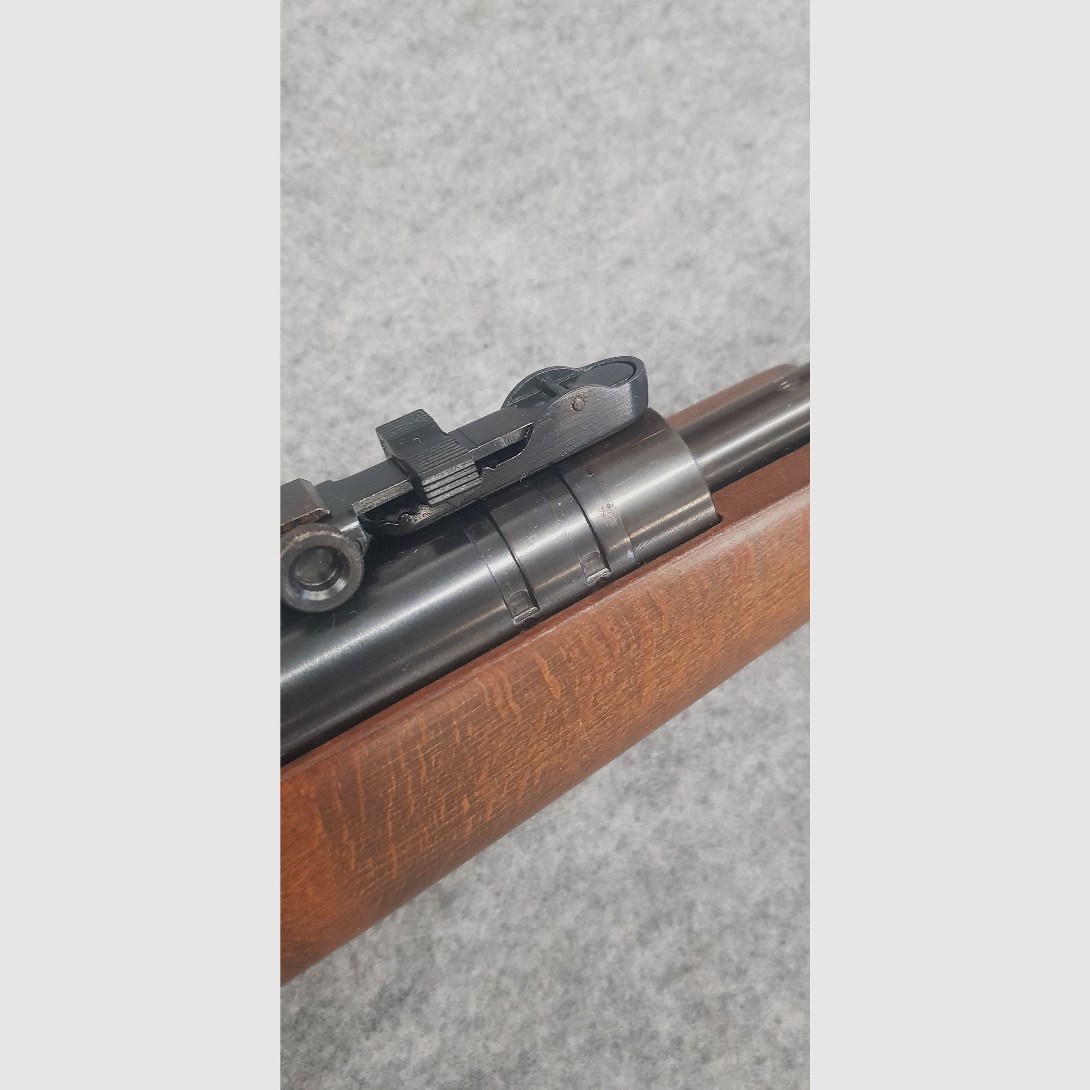 Con foglio pubblicitario e manuale d'uso !!! Raro fucile ad aria compressa Western a leva inferiore Haenel Mod. 580 in ottime condizioni, immagine 5 di 20