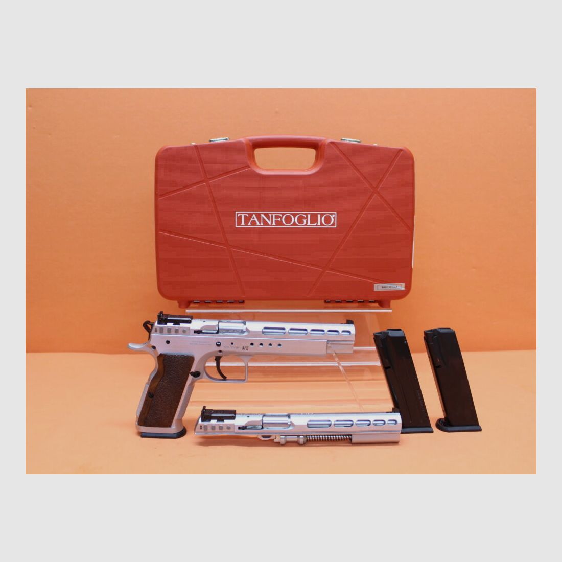 Tanfoglio Ha.Pistols .45Auto Tanfoglio Gold Match Combo Set incl. exchange system 9mmLuger, 6" polygon barrel