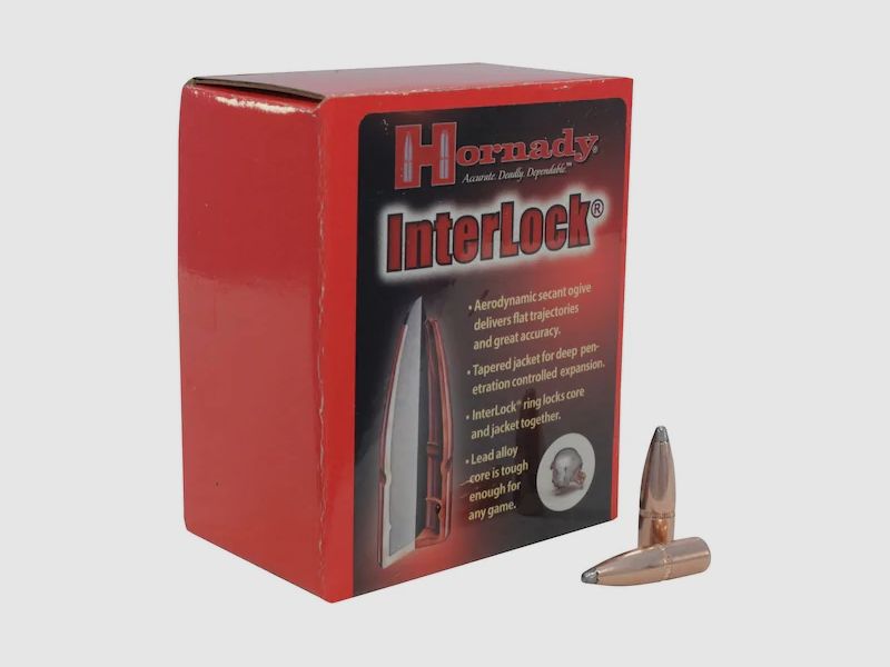 Balle Hornady 8mm/.323 INTERLOCK SP 195GR 100 pièces