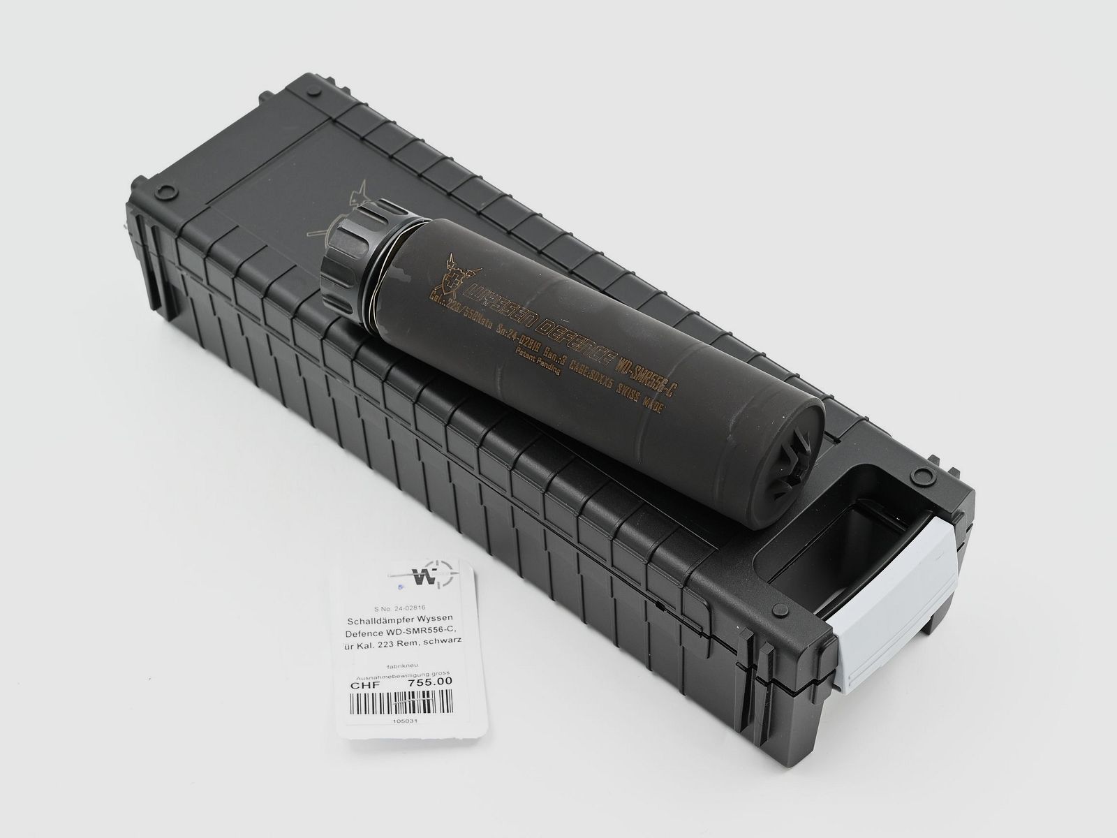 Schalldämpfer Wyssen Defence WD-SMR556-C, schwarz, .223/5.56mm
