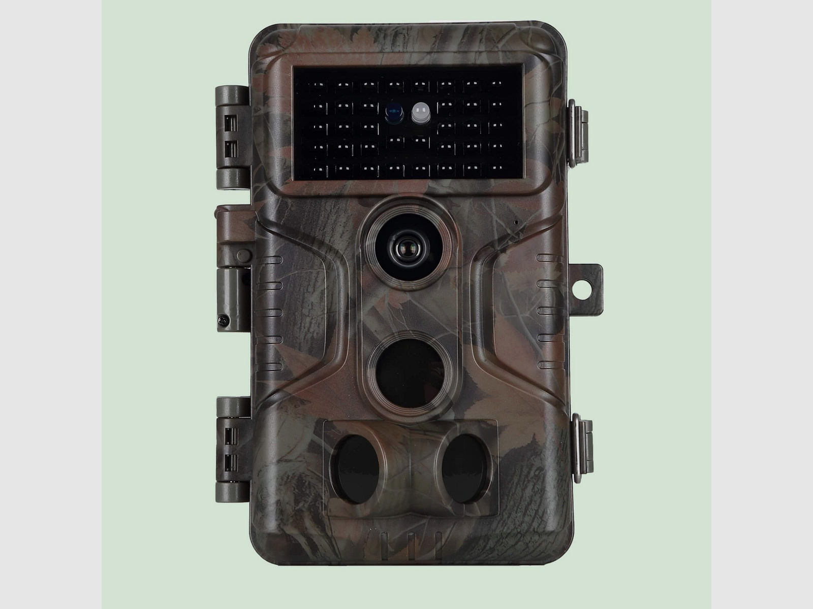 Wildkamera jagd 48MP 1296p Video mit audio und Bewegungsmelder Nachtsicht max. Entfernung bis 100Füße, 0,1s Trigger Geschwindigkeit, Wasserdicht IP66 | A323