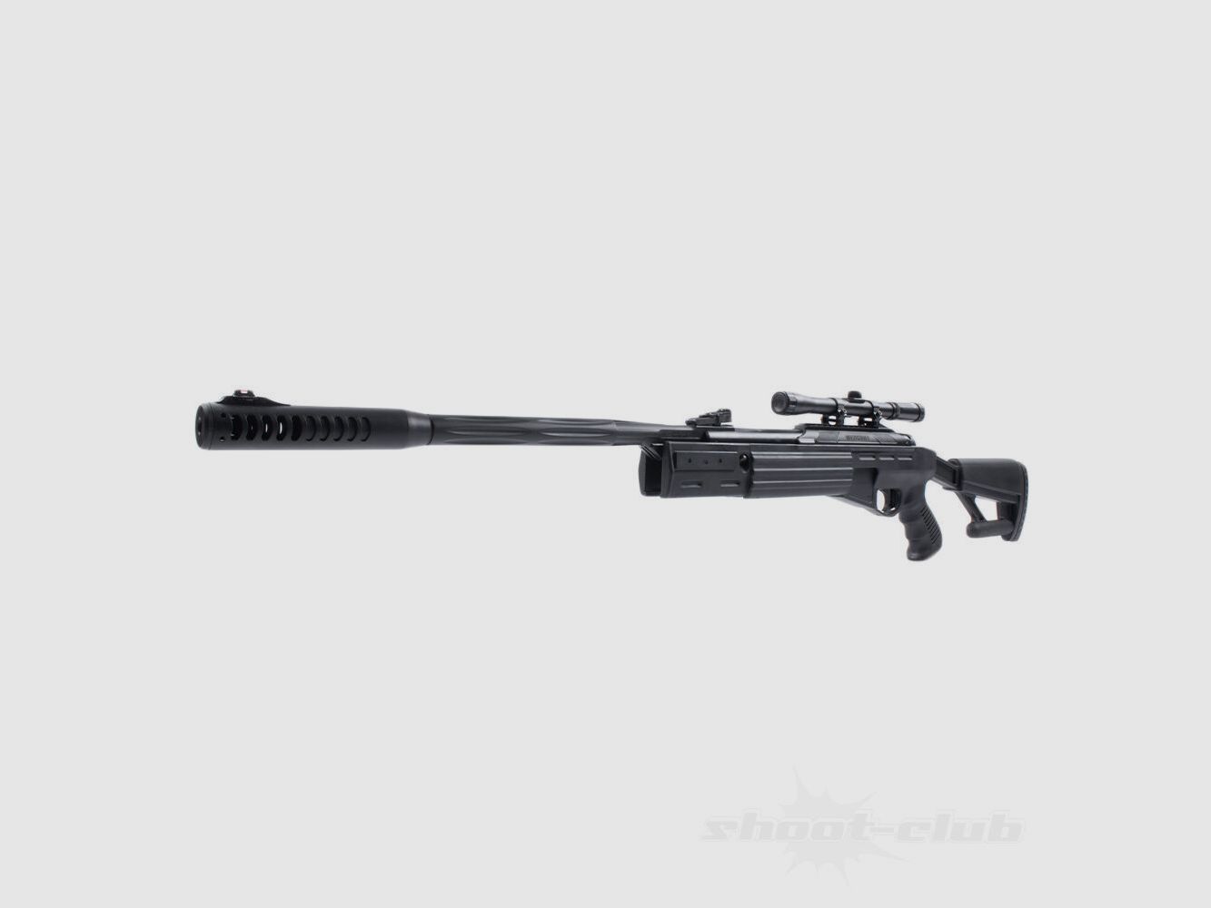 Mercury AirTact Set Kipplauf Gewehr 4,5mm Diabolos mit 4x20 Zielfernrohr