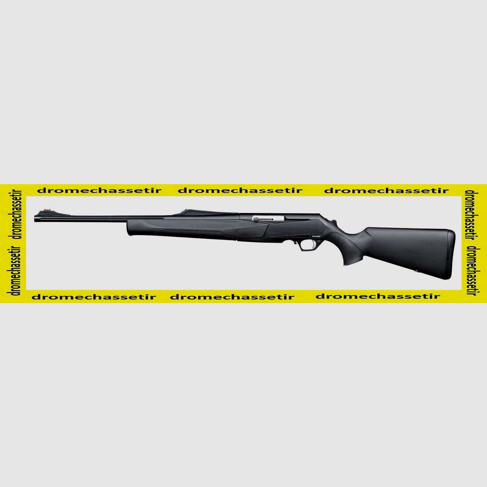 Browning Bar MK3 Hunter Synthetik für Linkshänder mit Drückjagdvisier und separatem Hahn, Kaliber 9,3×62 mit Waffenkoffer