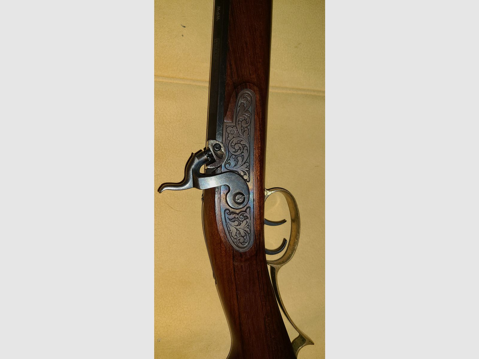 VORDERLADER BÜCHSE 383758 / cal. 45 / NUSSBRAUN / WFW / BLACK POWDER SCHWARZPULVER / HOLZ SCHAFT / TOP ZUSTAND