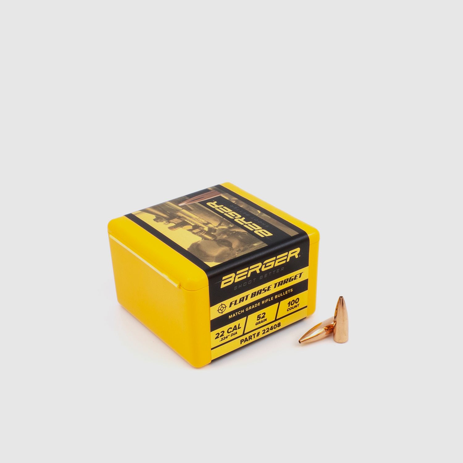 Berger Bullet .22 FB Target 52GR 1000 pieces