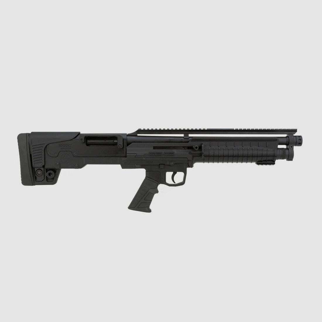 Hatsan Escort - BULL TAC PX Negro 12/76 con Picatinny de 18 pulgadas