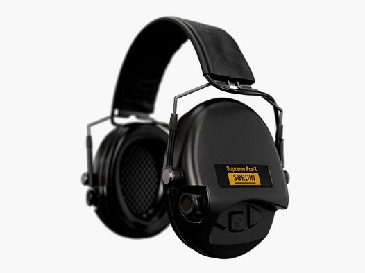 Sordin Supreme Pro X Schwarz Leder V23