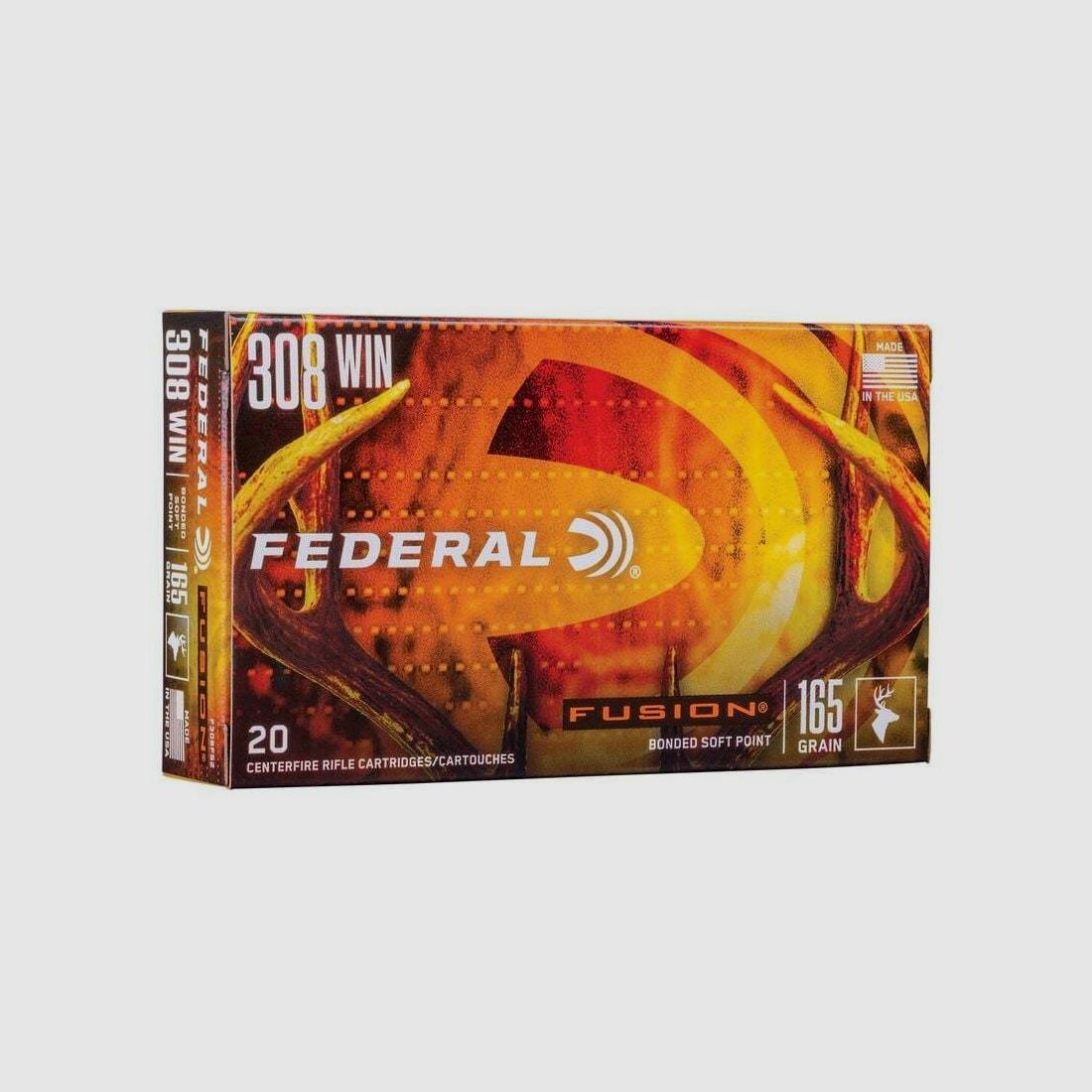Federal Fusion 10.7g/165grs à20 .308 Win.