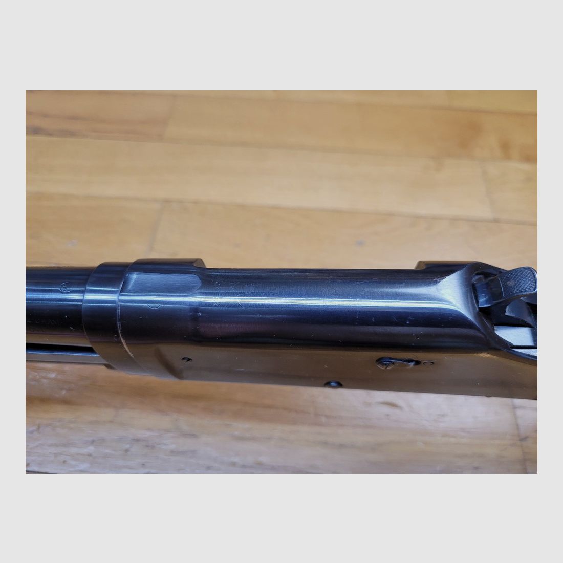 Ikonische Pumpgun Winchester Modell 1897 – Take Down – Modell genannt »Riot Gun« – Markierung State Police von Illinois! – Kal. 12/70 – 6+1 – Kat. B. – In hervorragendem Zustand! – TBE++, Bild 12 von 33