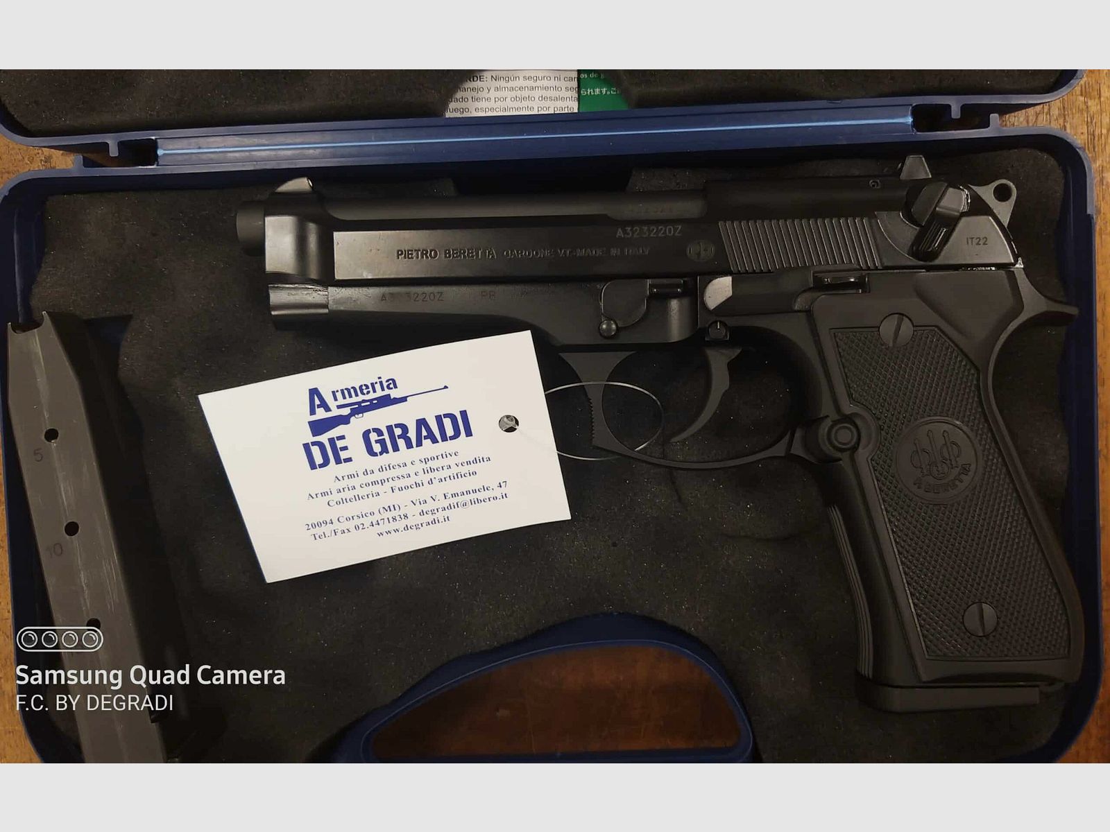 BERETTA 92 FS 9X19, immagine 3 di 4