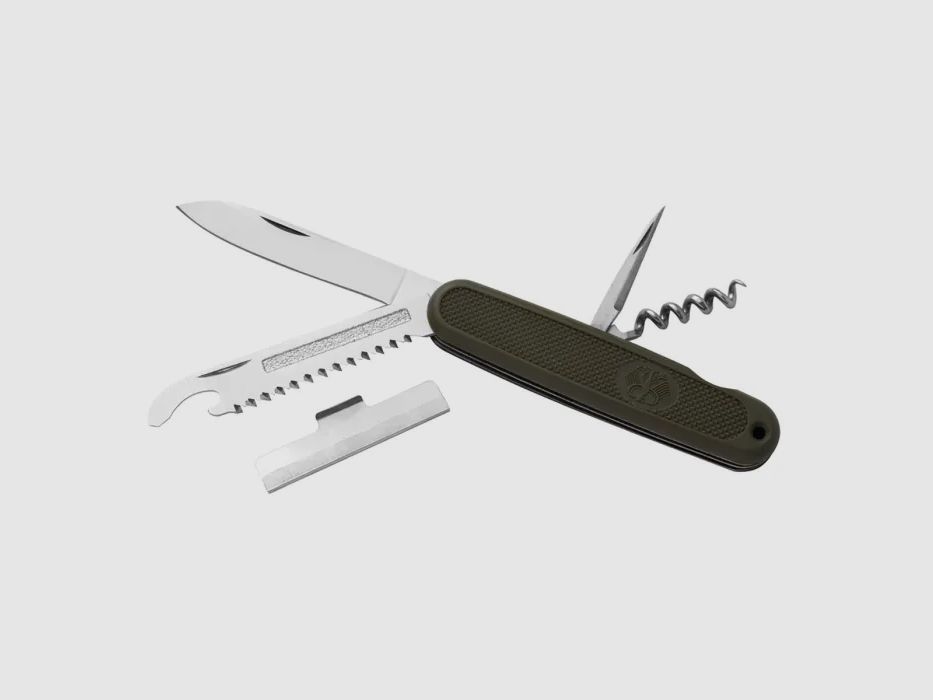 Bundeswehr Taschenmesser mit Hülle - Nachbau - Oliv