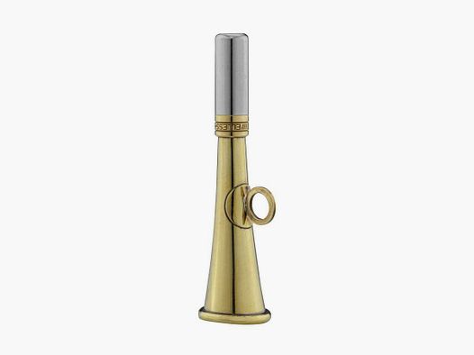 Runde Taschenhorn 12 cm poliertes Messing - Elless - Horn