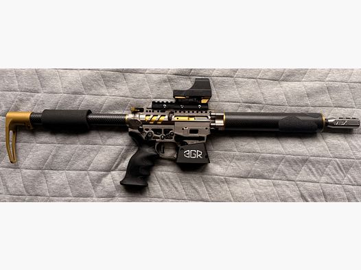 IPSC PCC Schoger Arms 9mm Geweer in Topstaat AR15 Race Gun geen Hera, Schmeisser, 3G Sports halfautomatisch geweer MBX Hyperfire