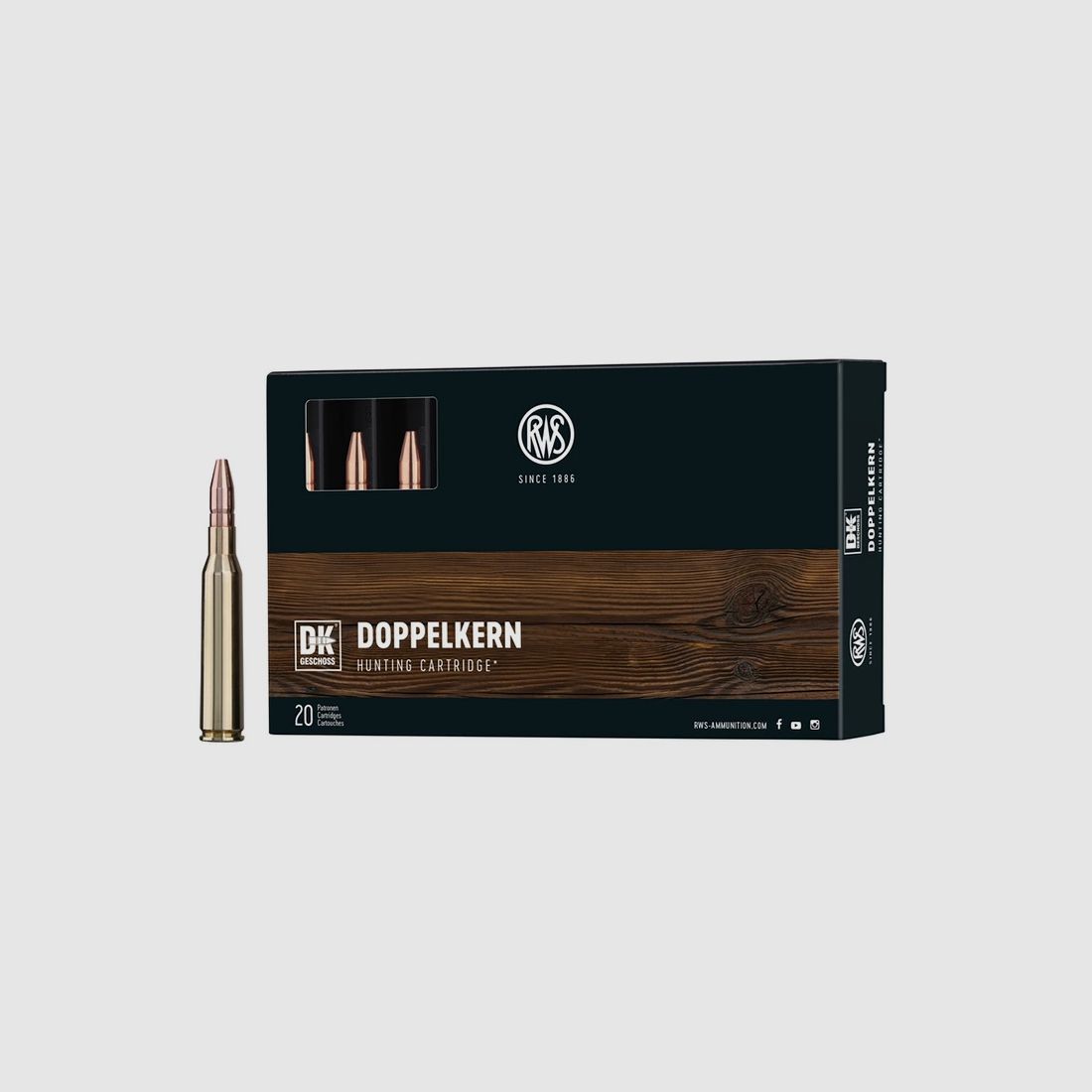 RWS 6,5x57 9,1g DK 20 Patronen