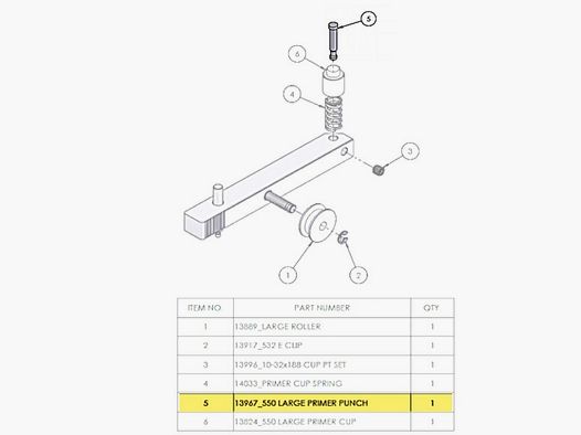 PERNO INNESCATORE DILLON 550 SMALL
