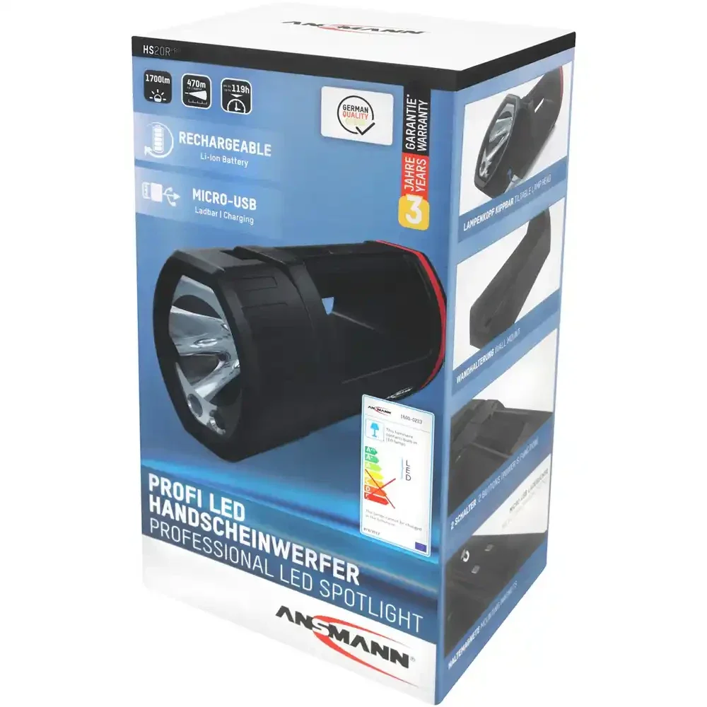 Ansmann LED-Handscheinwerfer HS20R Pro