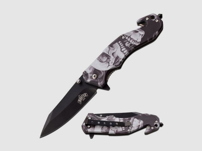 Master USA Folder Skull Taschenmesser