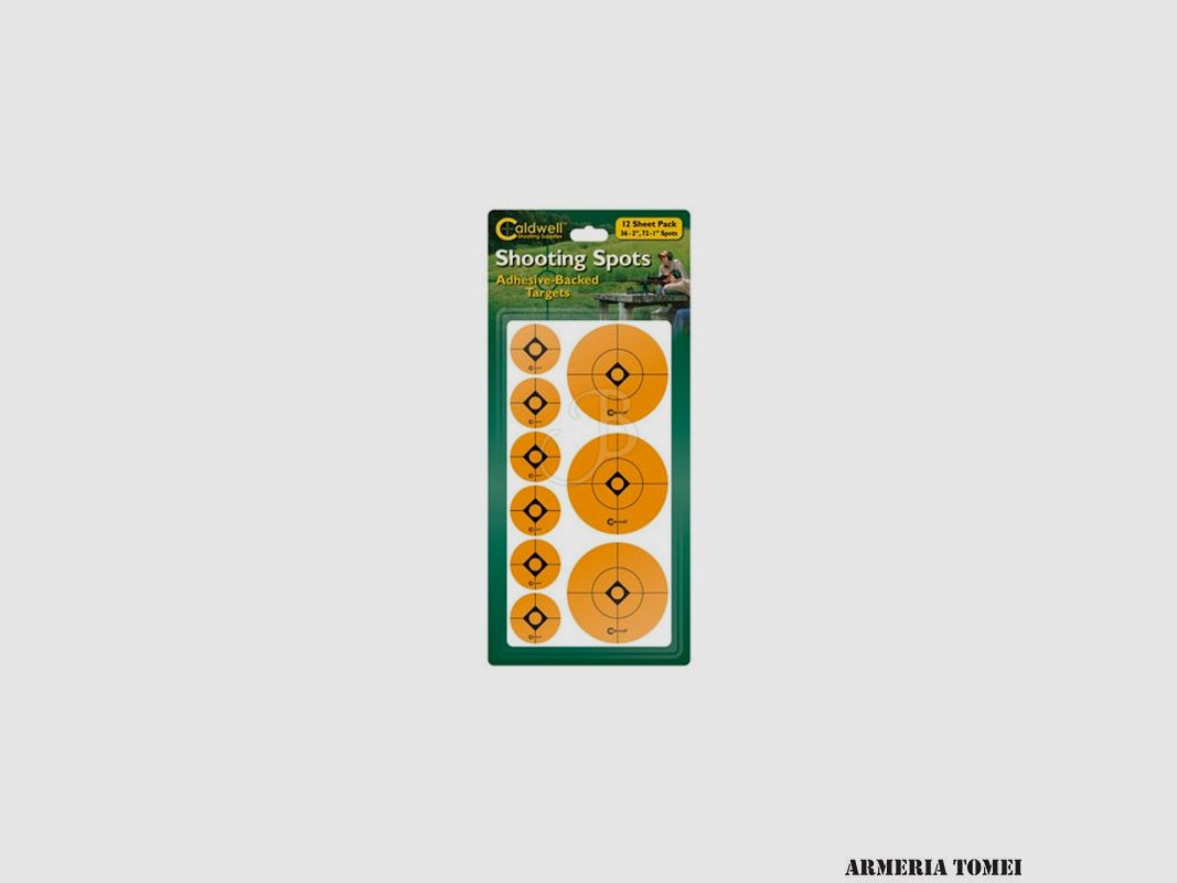 CALDWELL – ETIQUETA DE BLANCO 1" & 2" PAQUETE DE 12