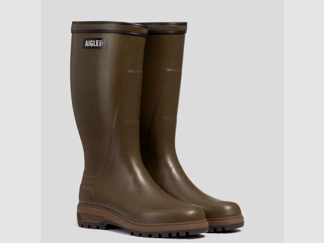 Aigle H-Botas de goma Enduro con forro de Jersey Parcours 3 | verde oliva, imagen 2 de 8