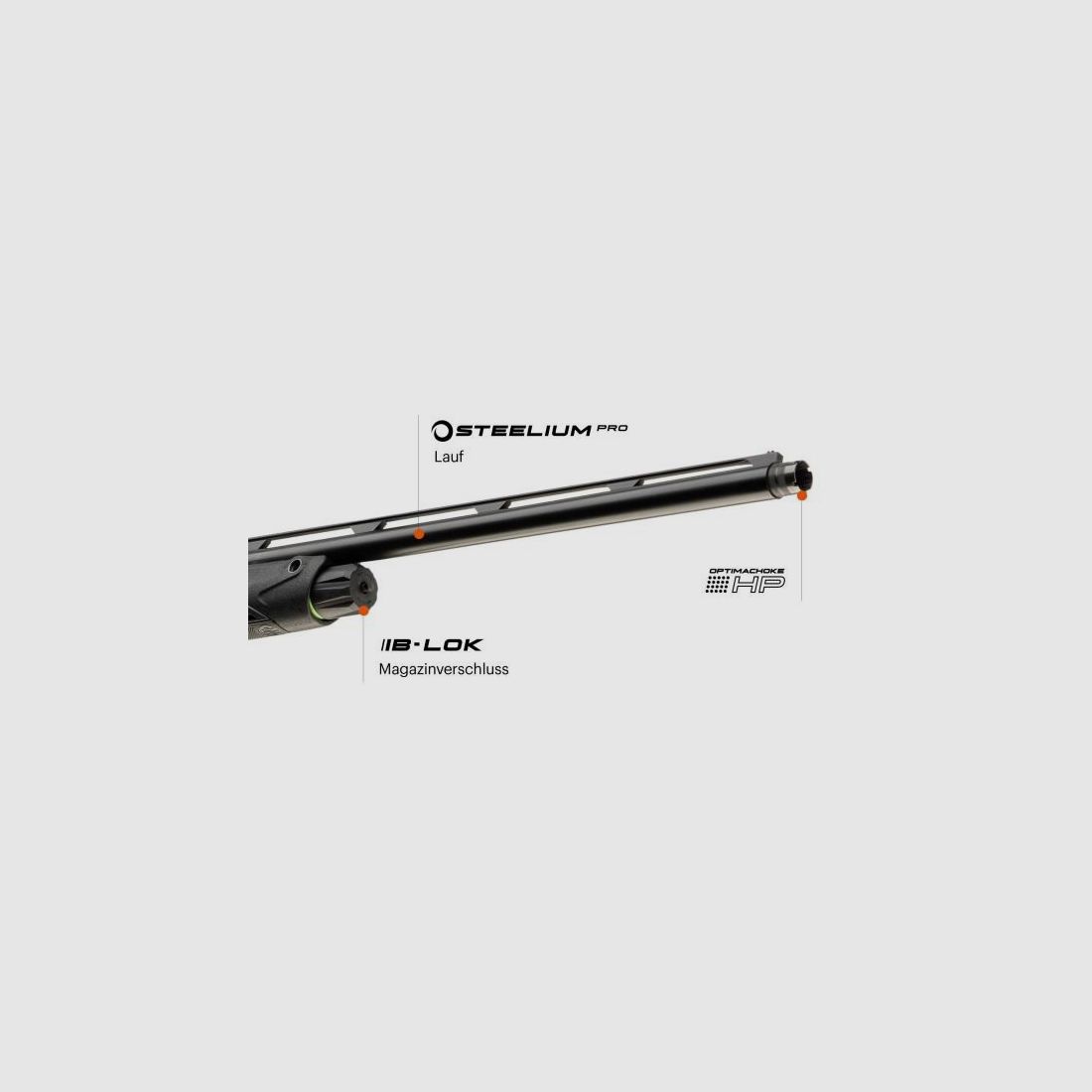 BERETTA Selbstladeflinte >60cm Mod. AX 800 Suprema Black 9+1 12/89| LL76cm| OHCP| Kick Off