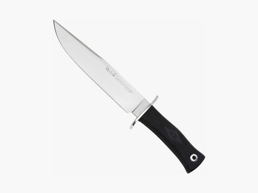 Muela Sarrio "nero e acciaio" coltello X50CrMoV15 con impugnatura in gomma