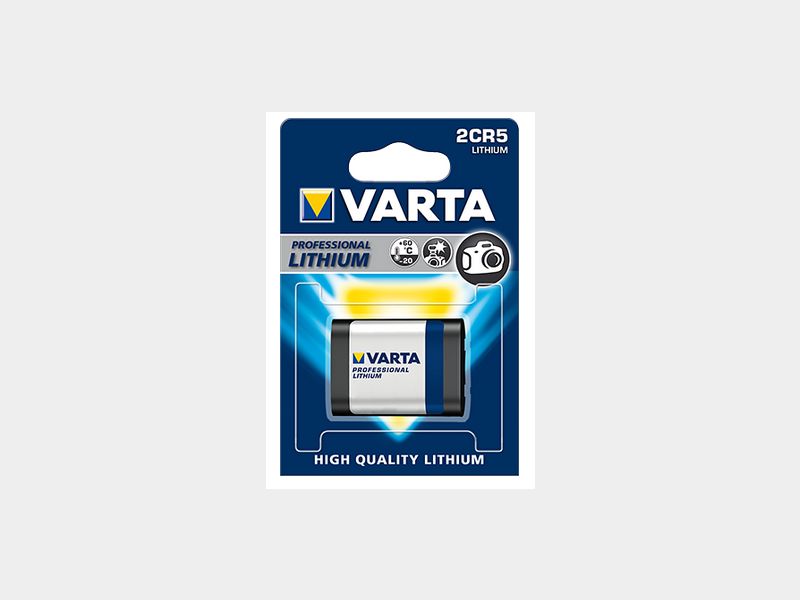 1x VARTA 2CR5 6V Professional Photo Lithium Batterie für Nachtsichtgerät; Taschenlampe, Photoapperat