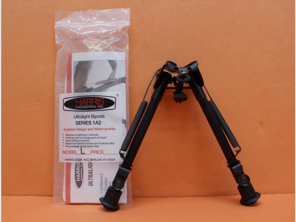 Harris Harris Zweibein 1A2-L: Altezza 9-13"/ ca. 23-33cm, regolabile senza scatti, piedi gommati