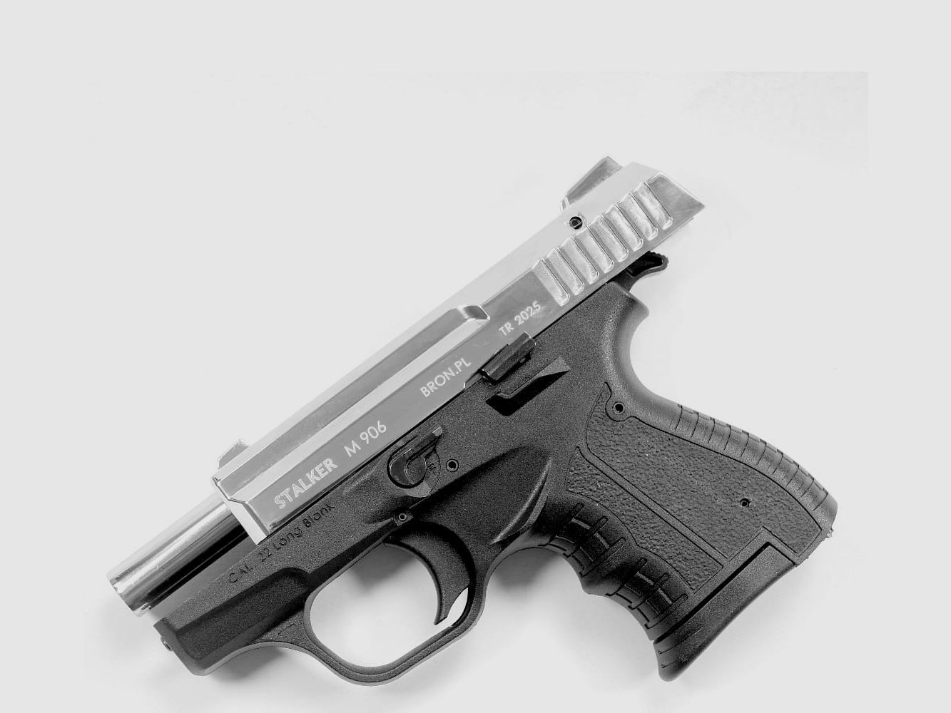 Pistola a salve STALKER M906 cromata lucida cal. .22 Long (M906SCP), immagine 3 di 14