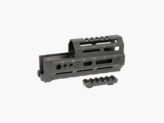 Łoże i nakładka AK M-LOK 6" Alpha Series, Czarne - Midwest Industries
