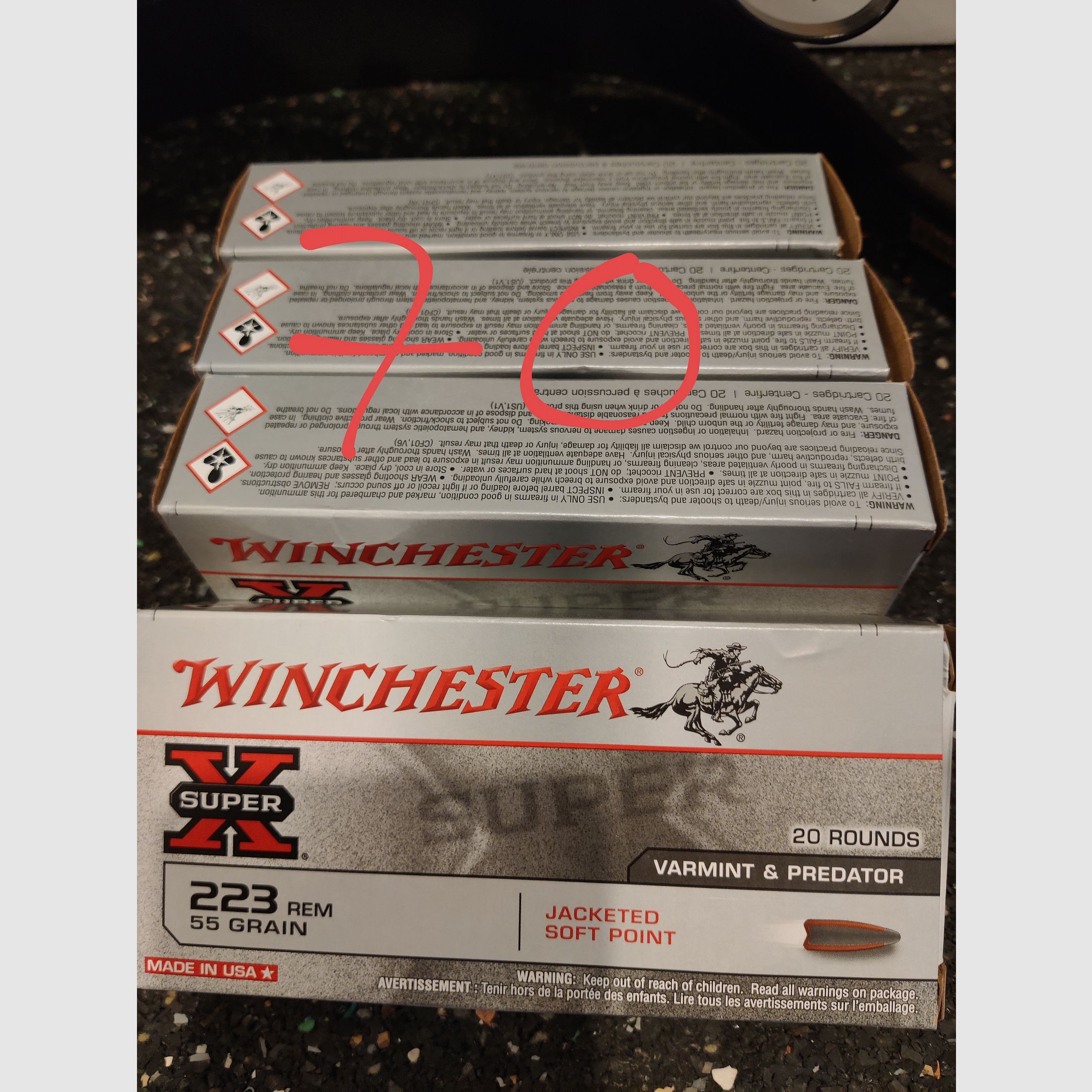 Winchester 223 pointe douce / PPU
