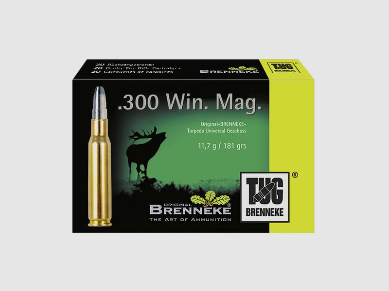 BRENNEKE TUG Kal. 300 WIN MAG 181GR 11,7 G BTE 20
