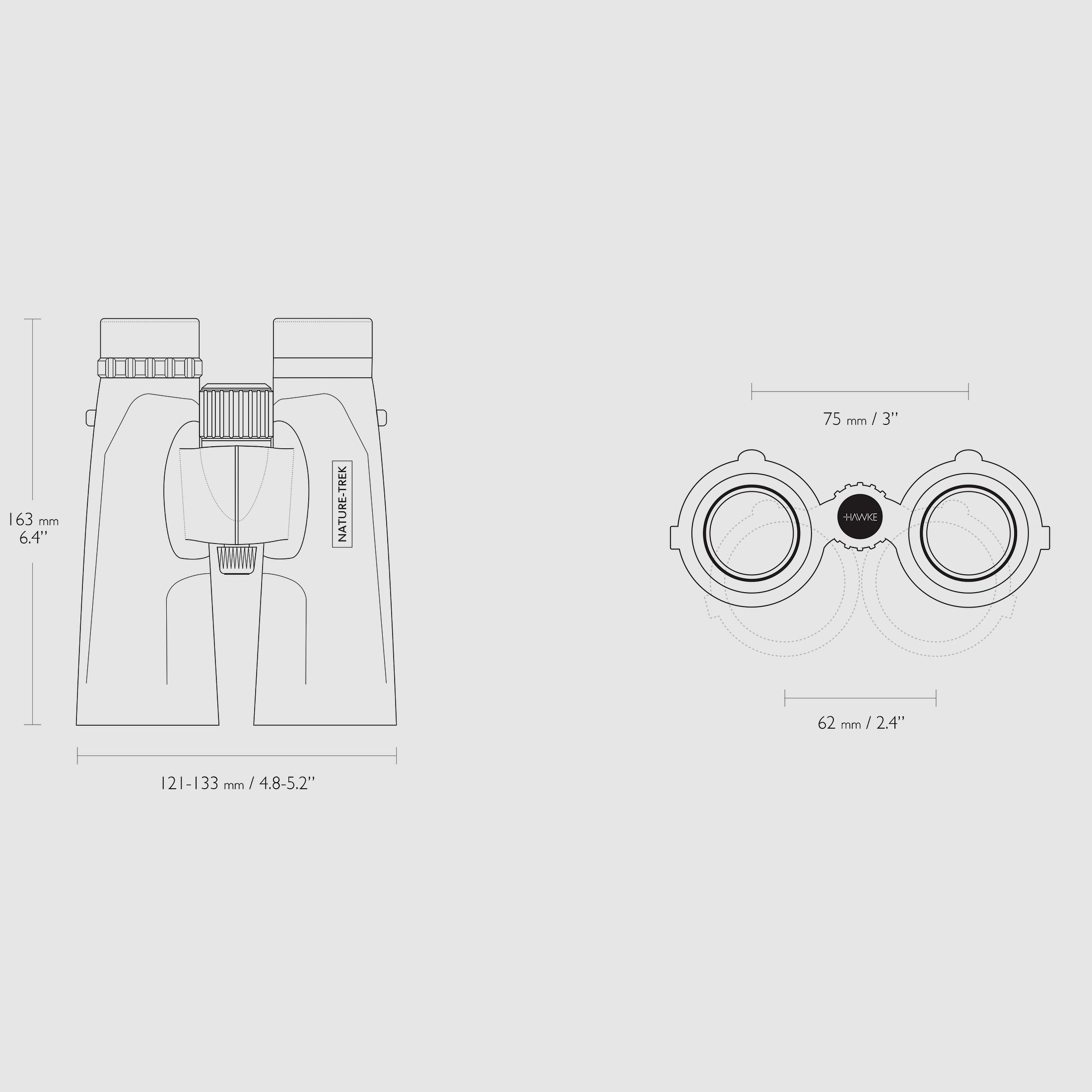 Hawke 35105 NATURE TREK 12x50 binoculars