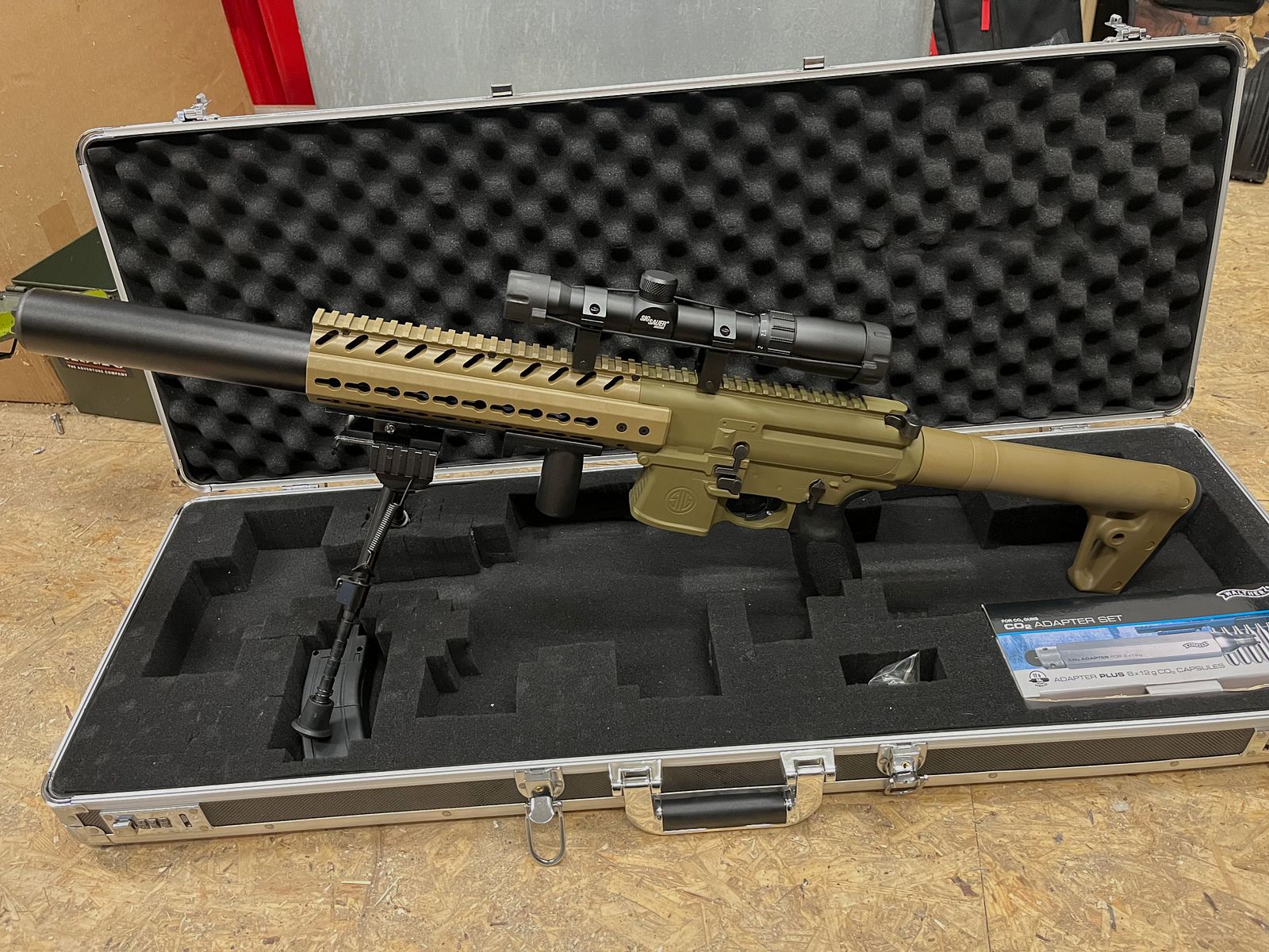 SIG SAUER MXC Gen2 Diabalo Dark Earth + Koffer/ ZF ( Adapter, Zweibein )