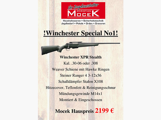Winchester XPR Stealth, avec Steiner Ranger 4 3-12x56