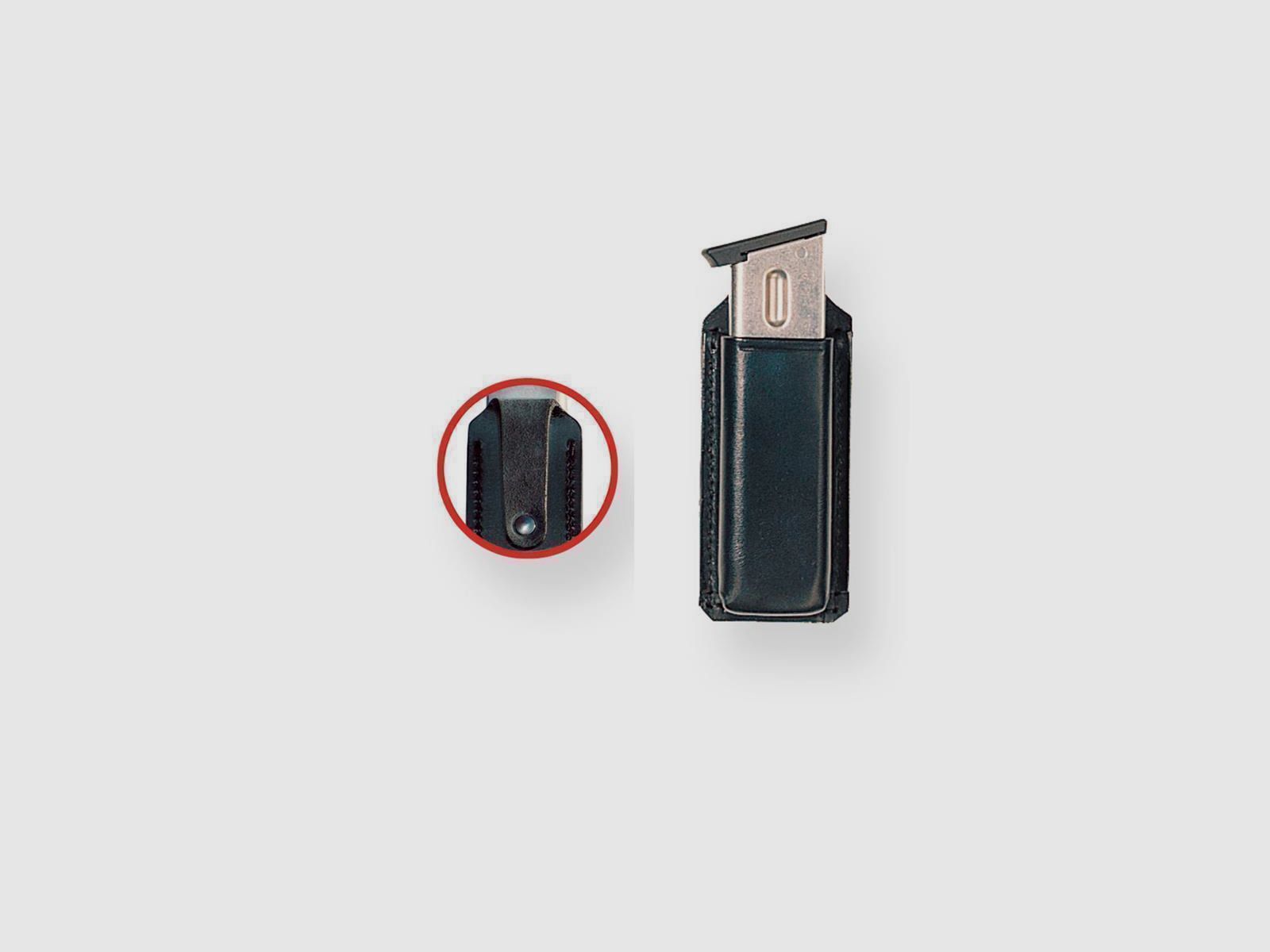 Magazinhalter SINGLE BOX "Loop" Glock 20/21 / USP 45 ACP ( 26 x 36 mm )-Braun