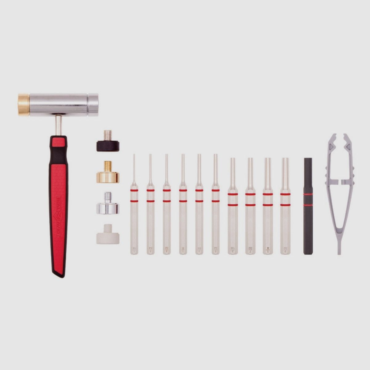Real Avid – Accu-Punch Durchschlag- und Hammer-Set – 17-teilig – Stahl – AVHPS, Bild 10 von 15