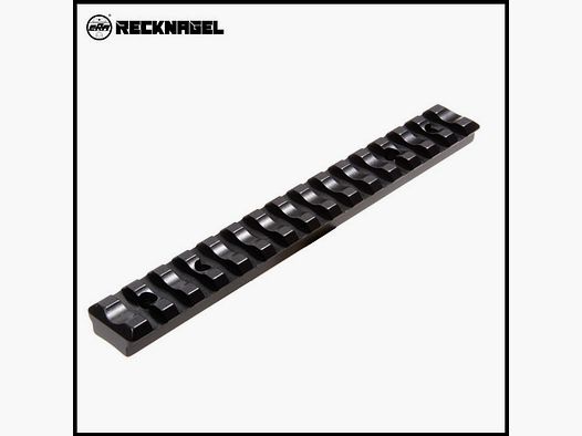 Binario di montaggio Recknagel per Steyr-Mannlicher M, BH9.5 Picatinny con scanalature trasversali, alluminio, nero