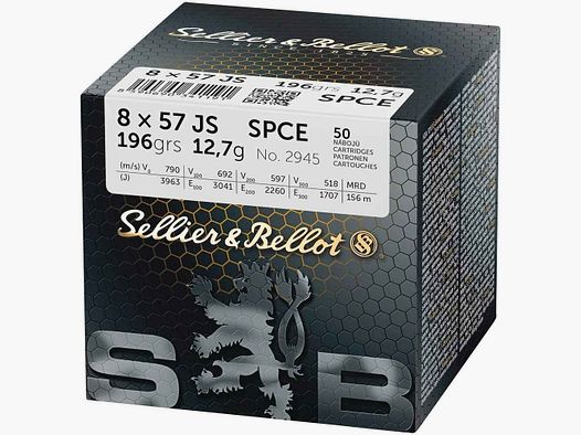 Sellier & Bellot 8x57 IS, Teilmantel 196 gr - 50 St.