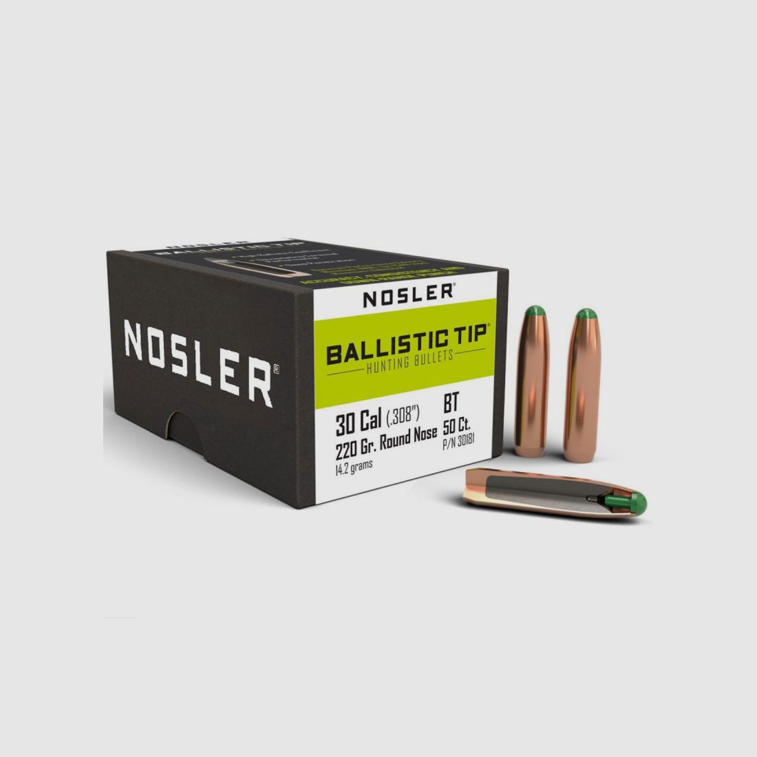 NOSLER Kal. 30 GR 220 RN QT 50