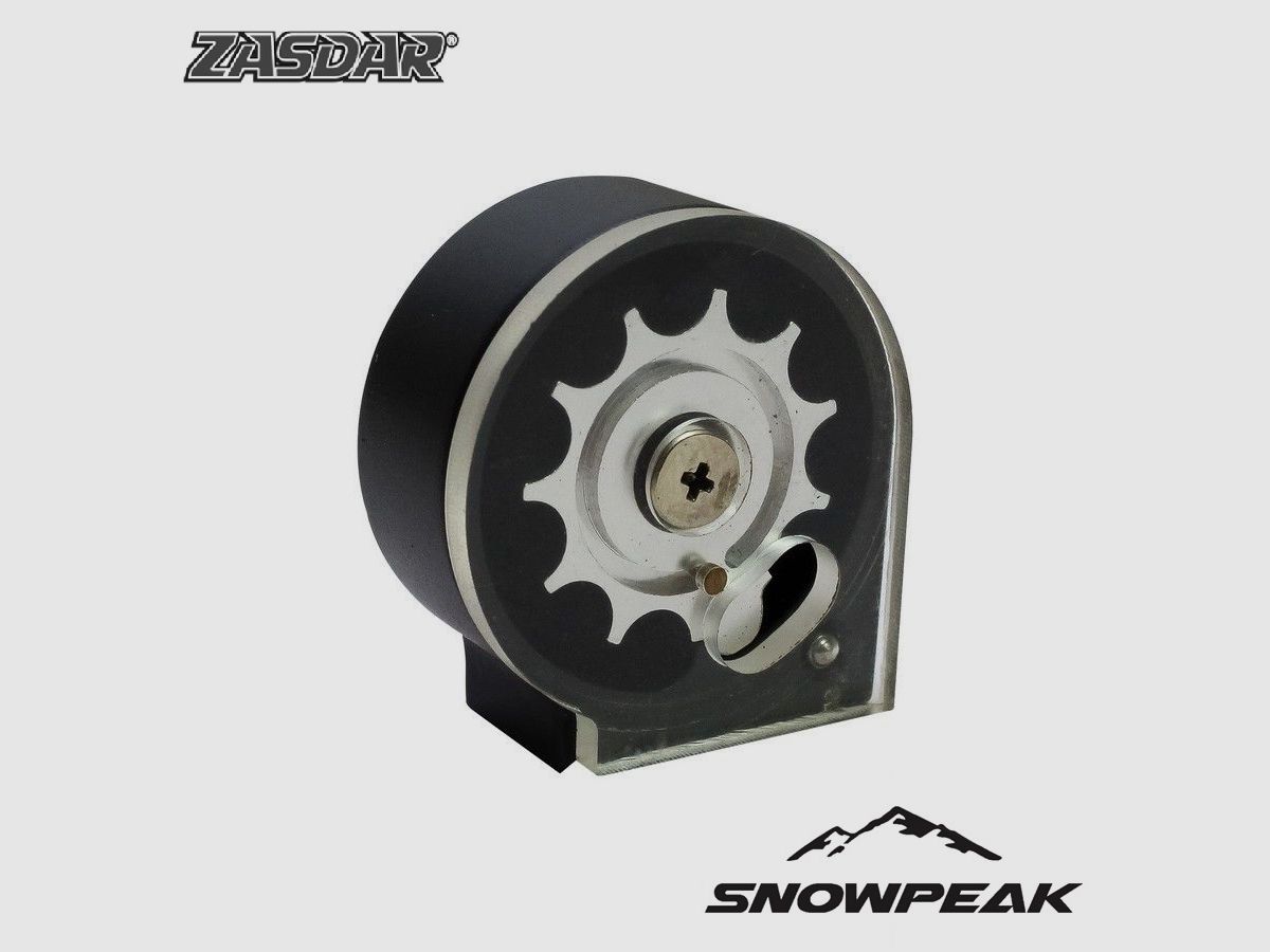 Caricatore rotativo per carabina Snowpeak – Zasdar M25W, AP900 e AP1000 Cal. 5,50 mm. Pallini.