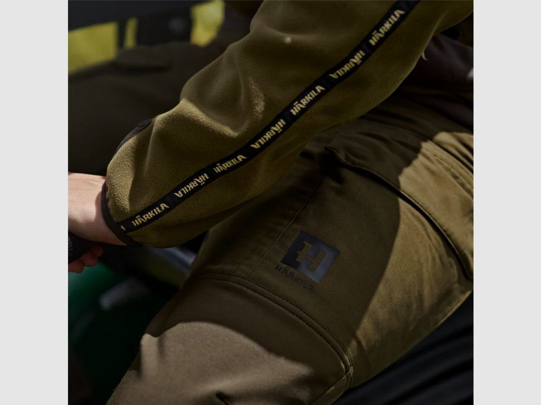 Härkila H-Fleece Jacket Kamko Reversible | dark olive/arabian spice, image 10 of 12