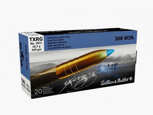 SELLIER & BELLOT EXERGY BLUE - 308WIN - 165GRS. - 20 CARTOUCHES