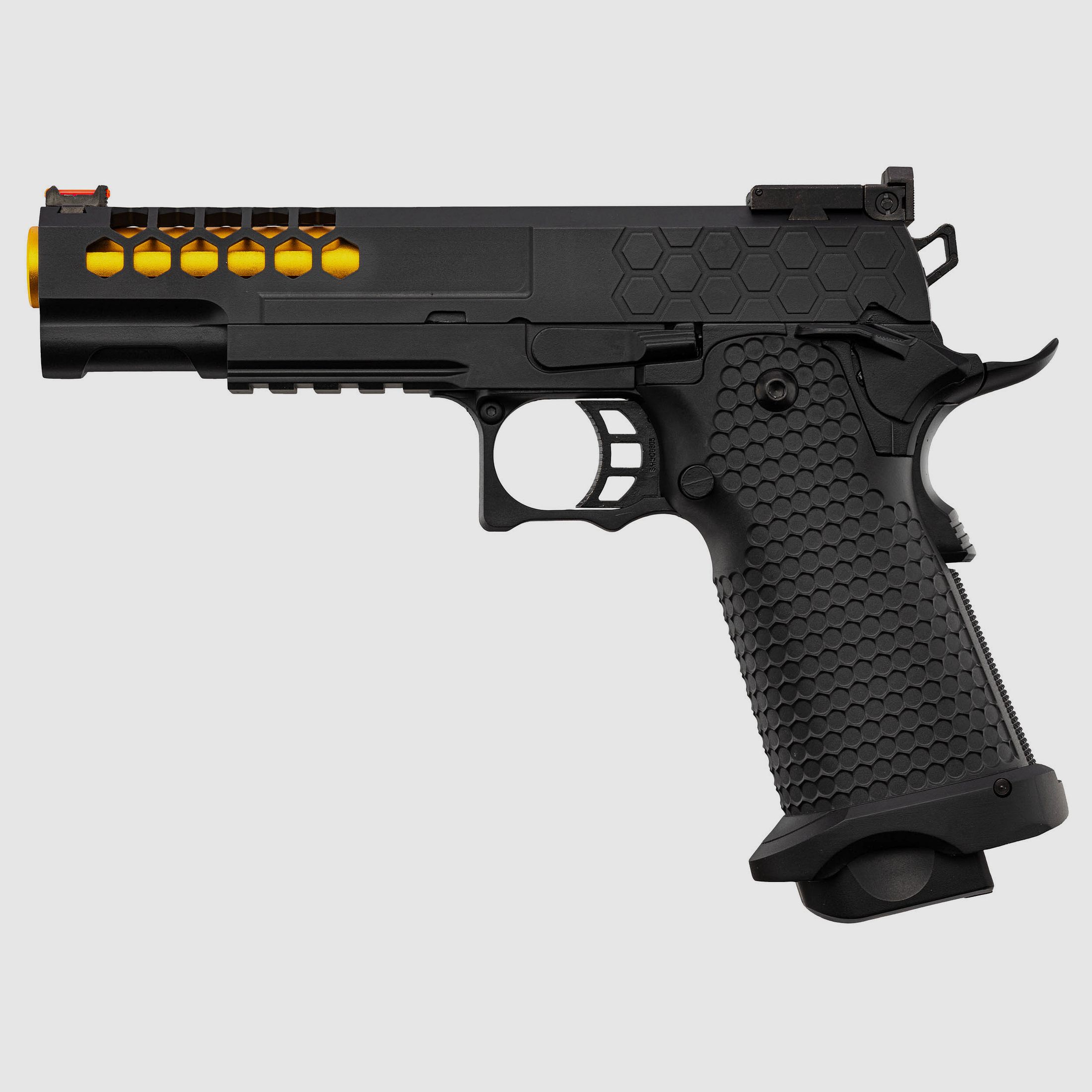 PISTOLET GOLDEN EAGLE HI-CAPA 5.1 NOIR/GOLD 6MM Billes Airsoft, image 3 sur 5