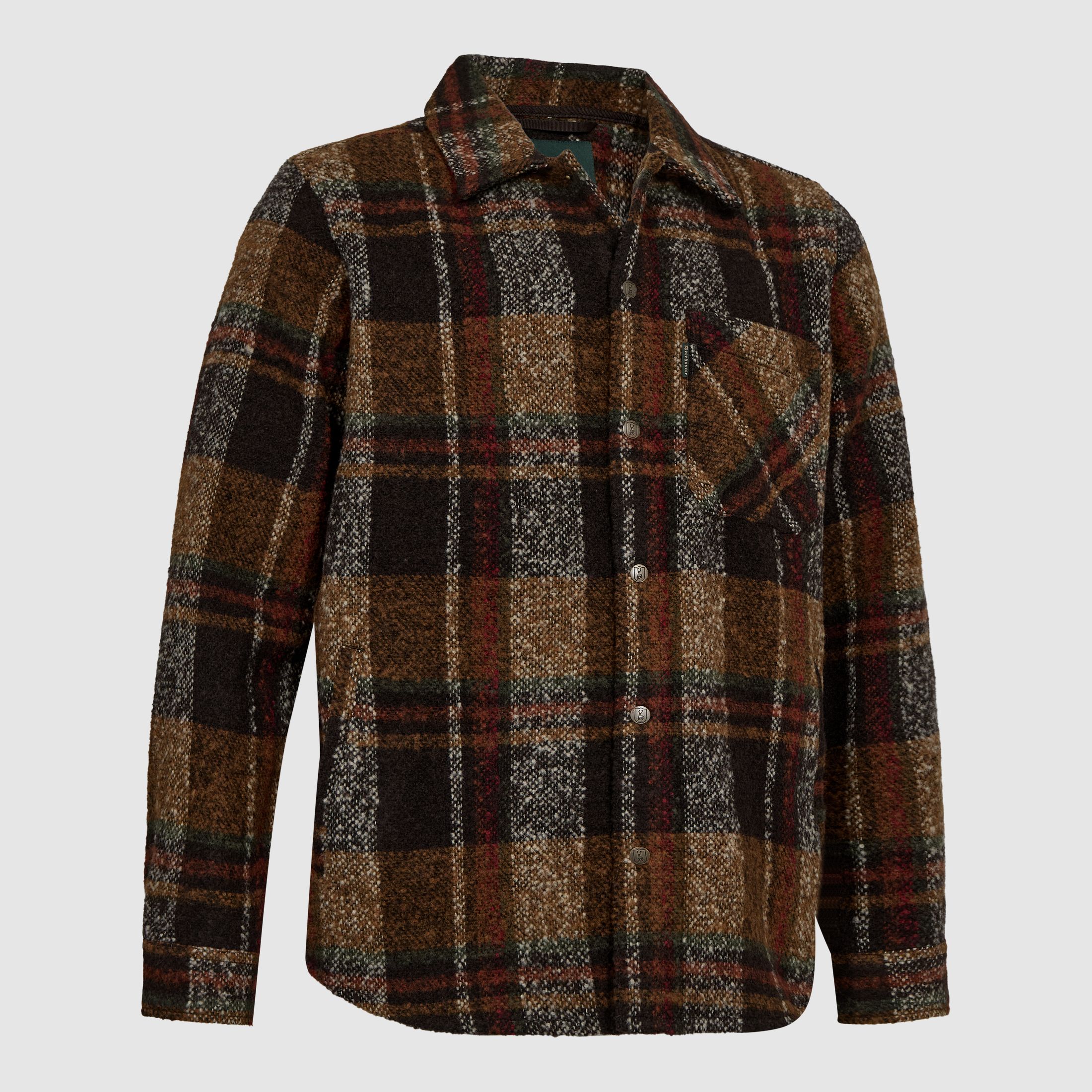 Wilder Overshirt - Brown Check – Größe: XL